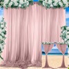 BBTO 2 Panels Dusty Rose Backdrop Curtains for Parties Wedding