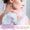 YEALIFE Silicone Body scrubber, 2 in 1 Body Brush Hair