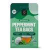 FGO Organic Peppermint Tea, 100 Count, Eco-Conscious Tea Bags, Caffeine