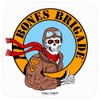 Powell Peralta Bones Brigade Ripper Pilot Skateboard Sticker, Clear