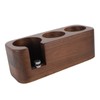 Coffee Tamper Holder 3 Holes Walnut Wood Prevent Slip Stable