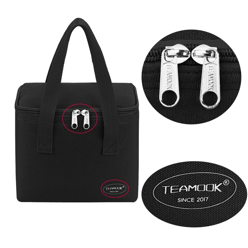 TEAMOOK Small Cool Bag Leakproof Waterproof Soft Insulated Lunch Bag