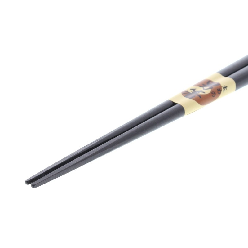 Ishida Japanese Chopsticks Men's Thick King General Half Ebony Lacquer