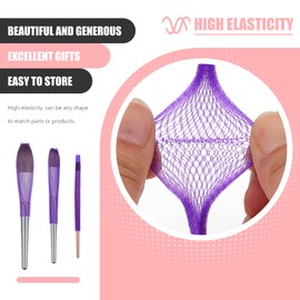 Ipetboom 150pcs Makeup Brush Protective Cover Set Reusable Mesh for Daily Use Pe Material Travel-friendly Shape