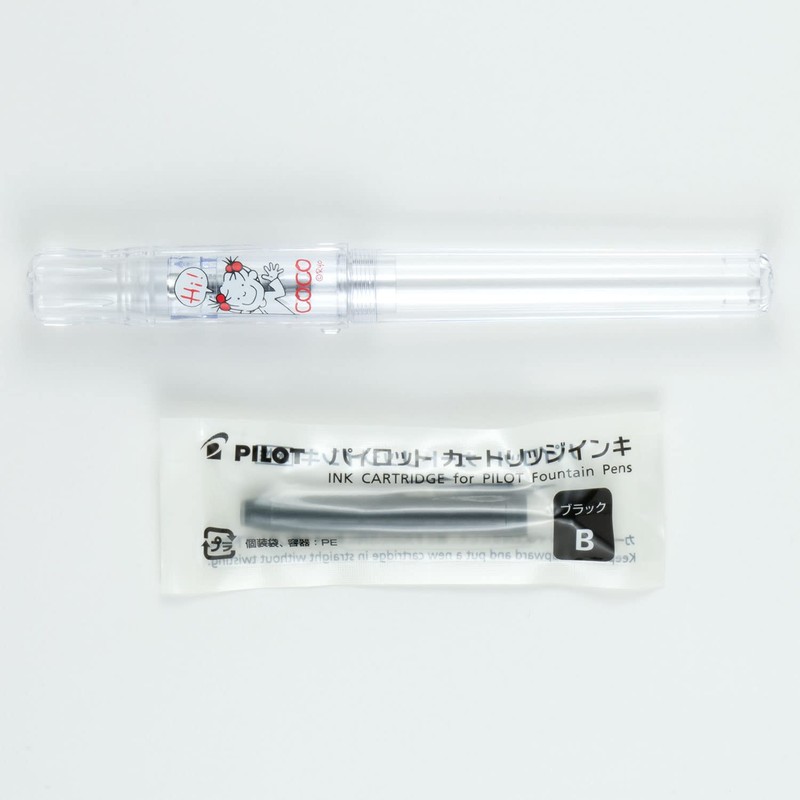 GreetingLife RYZ-957 Coco-chan Kakuno Fountain Pen, Clear