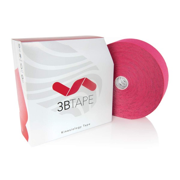 3B Scientific Kinesiologie Tape - Großpackung [31 m x 5 cm] - Tape/Übungsband für die Unterstützung von Muskeln und Gelenken, Verbesserung von Regeneration, Sport Tape - Pink