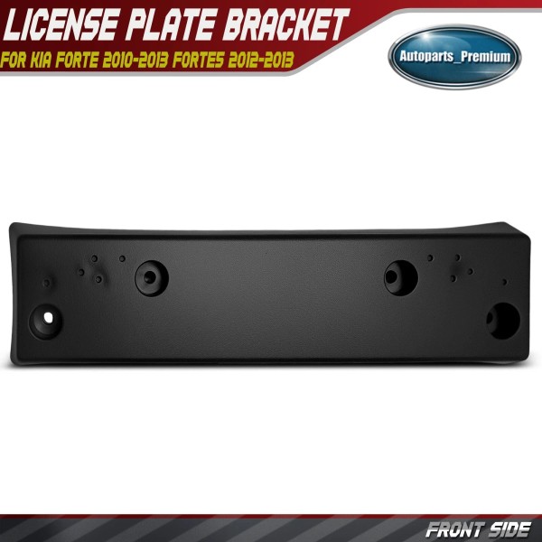 Unbranded Front Side Black License Plate Bracket for Kia Forte
