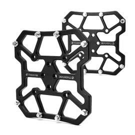 Thinvik Compatible with Shimano SPD-SL/SPD Bike Clipless Pedal Switch Pedal Adapter,Look Keo/Delta,Peloton Bike Pedals and Cleats,Converts Clipless into Flat Pedals - CNC Aluminum Alloy