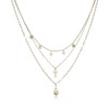 HZMAN 14K Gold Plated Layered Necklace for Women Dainty Gold