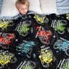 HWING Gaming Blanket Glow in The Dark Blanket Soft Fuzzy
