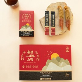 Hwangpungjeong 9+1풍기인삼농협 황풍정 6년근 홍삼그대로 스틱 10ml x 30포 9+1 Punggi Ginseng Agricultural Cooperative Hwangpungjeong 6-Year-Old Red Ginseng Pure Stick 10ml x 30 Packs