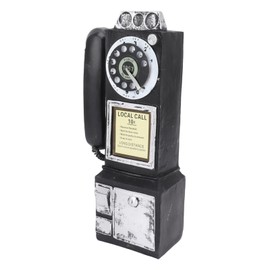 Telephone Decorative Phone Model, Vintage Telephone Decor Retro Telephones Cafe Bar Window Decorative Home Decoration Props (Black)