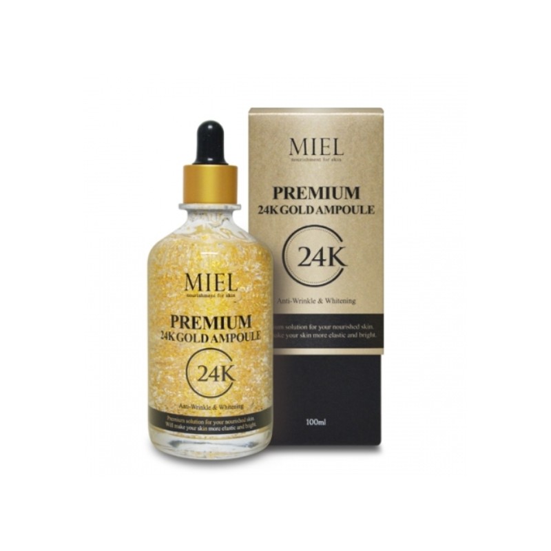 Miel Premium 24K Gold Ampoule 100ml+Sooryehan Cleansing Foam 2+Aloe Soothing