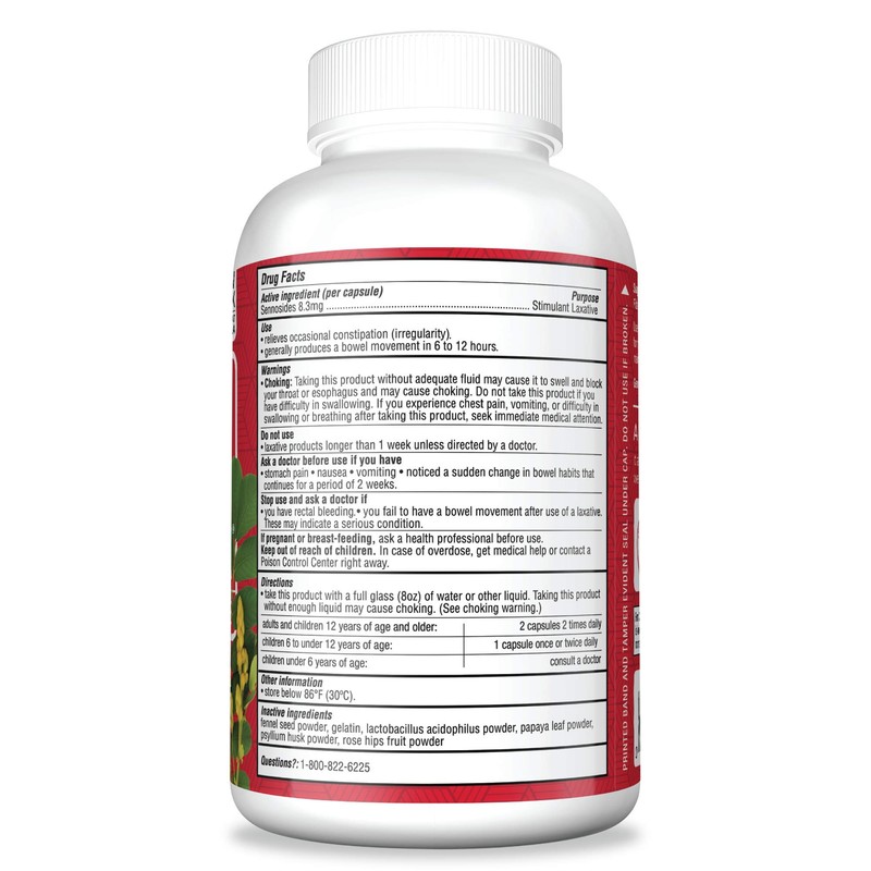 Health Plus Super Colon Cleanse, Capsules Laxative, 240-Count