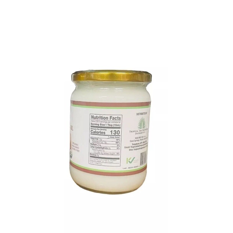 Pure ISLAND PURE COCONUT OIL VIRGIN UNREFINED COLD PRESSED ORGANIC