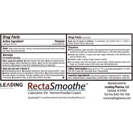 Rectasmoothe De Lidocaína Al 5% Hemorroidal Crema Anestésica