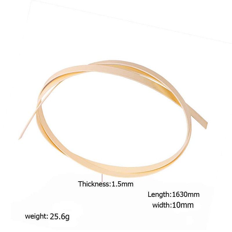 Alnicov 1630x10x1.5mm Plastic Binding Purfling Strip for Acoustic Classical Guitar,Cream