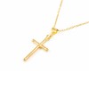 Monde Petit 18ct Yellow Gold Cross 17x10.5 mm