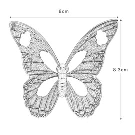 Mgoodoo Vintage Butterfly Cupboard Door Knobs Cabinet Handles Furniture Chest Drawer Pull (2pcs, 80mm Gold)