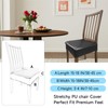 KIDOACOW Soft Leather Chair Seat Covers Dining Chairs Set of