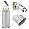 TOPINCN Stainless Steel Oil and vinegar dispenser set Cruet Glass