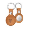 TORRO Llavero AirTag - Funda AirTag de cuero genuino con