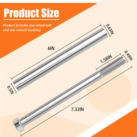 018-0004-00, 025-0008-00 Stainless Steel Wheel Bolts Set, for Bad Boy 1/2-13 X 7 Lawn mowers Wheel Bolts