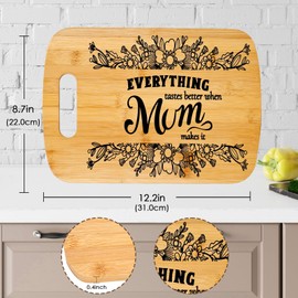 Mum Gifts, Mum Birthday Gifts, Bamboo Cutting Board, Gifts for Mum on her Birthday, Mothers Day Gifts for Mum from Son/Daughter, Gift Ideas for Mum, Best Mum Gifts Idea