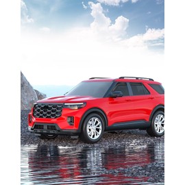 Saleago in-Channel Window Rain Guards Fit for Ford Explorer 2020 2021 2022 2023 2024 2025 2026 Extra Durable Window Visors Window Deflectors Vent Visors Vent Shades Car Accessories-4 pcs 2-Q10