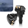 MLY 2 PCS Front Windshield Washer Nozzle, Double-headed Windshield Sprayer