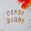 Medium Square Press on Nails Cat Eye Handmade False Nails
