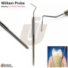 Medentra Dental Pocket Williams Probe Color Coded Single End Periodontal