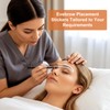 Guduling 100 Pairs Disposable Eyebrow Tape,Eyebrow Stencil Stickers Disposable,Adhesive Eyebrows