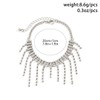 IMINI Tassel Rhinestone Anklet for Women Girls Sparkling Crystal Cubic