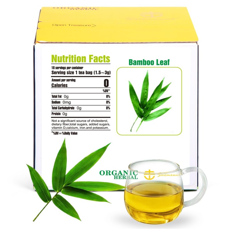 Soilmount Bamboo Leaf Tea - 100% Organic Pure Natural Bamboo