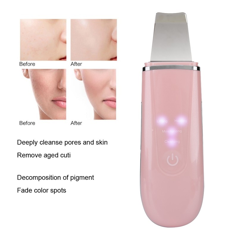 Ultrasonic Skin Scrubber Blackhead Pimple Removal Face Pore Vibration Cleanser