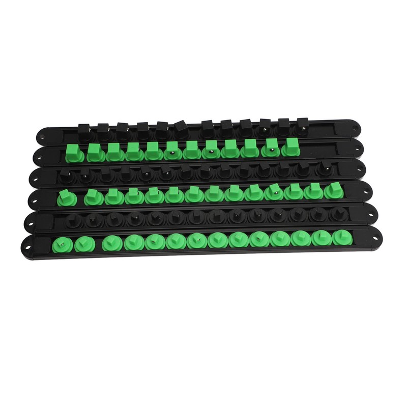 6pcs Socket Organizer 360° Swivel Removable End Cap 1/4 Inch