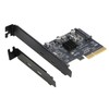 RIITOP PCIe USB C Card, PCIe 3.0 x4 to 2X