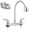 Cinwiny RV Kitchen Sink Faucet Deck Mounted 8 Inch Camper