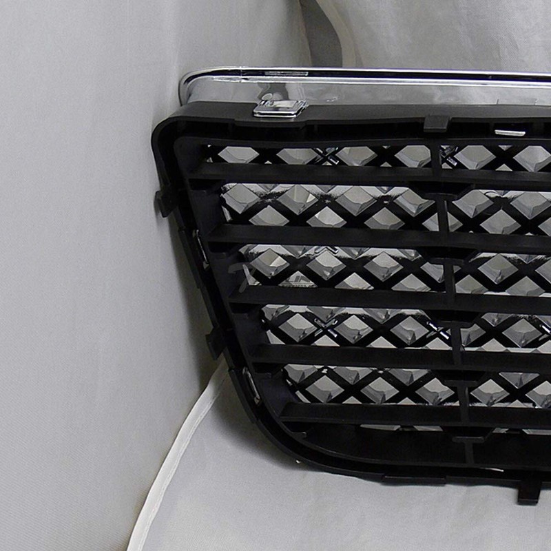 Chrome Mesh Front Lower Bumper Grill Grille Guard ABS Compatible