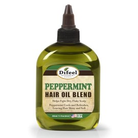Difeel Mezcla de aceite de menta para el cabello, 7.1 onzas, para cuero cabelludo seco y escamoso, enfría y refresca el cabello, deja el cabello brill