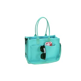 Women Canvas Tote Bag Handbag Tote Purse with Multiple Pockets Large Capacity Crossbody Bag Work Bag for Office,Travel,School,Casual