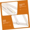 Healeved 4 Pcs Stainless Steel Eyebrow Ruler Perfect Ratio Measuring