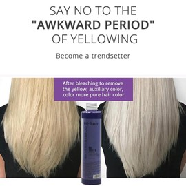 Rostblant 218ml Anti-Yellowing Shampoo,Professionelles Lila Toning Shampoo,Weißes, blondes, gebleichtes Haar Shampoo,Revitalisiert gebleichtes, gebleichtes und hervorgehobenes blondes Haar