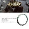 38mm Diameter GMT Watch Bezel Insert Ring Black Green Base