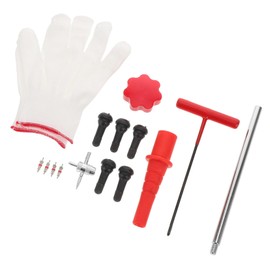 ULTECHNOVO 1 Set Valve Core Tool Kit Multifunctional Tire Repair for Easy Installation Removal of Valve Stems Cars Trucks Bikes Durable Portable Design for All Users