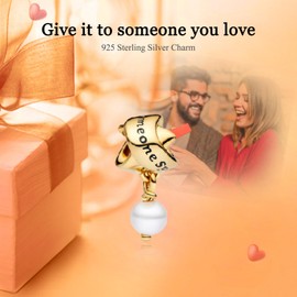 Rimgoris 925 Sterling Silver Women's Bracelets Necklace Gold Band Pendant Women's Bracelet Charm Mother's Day with Zirconia, Silver, Cubic Zirconia