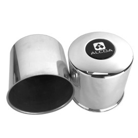 Alcoa Two ALCOA 3612 Axel End Hub Covers for Ford 16" Dually rims 4.88 bore 4.75 tall