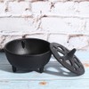Incense Burner, Cast Iron Cauldron Antique Cone Incense Holder Lotusshaped