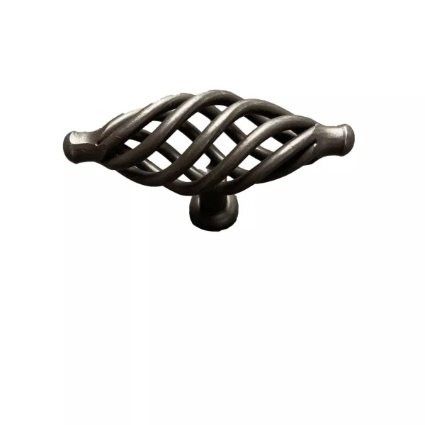 3-3/8" Birdcage Knob Wrought Iron